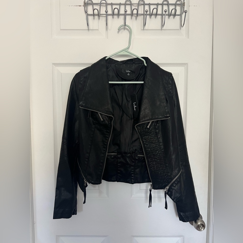 Lulus Black Women's Faux Leather Jacket